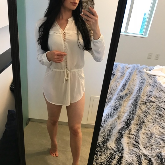 want my look Dresses & Skirts - Celeb glam Lilly ghalichi white shirt dress